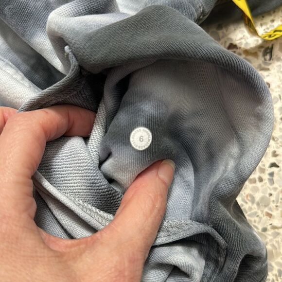 EUC Lululemon All Yours Hoodie earth dye stone gray 6 sweatshirt - Picture 7 of 9